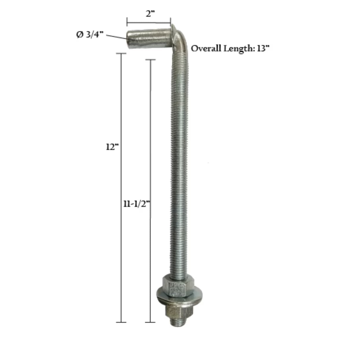 J Bolts – Bare or Zinc Plated | HD Hardware