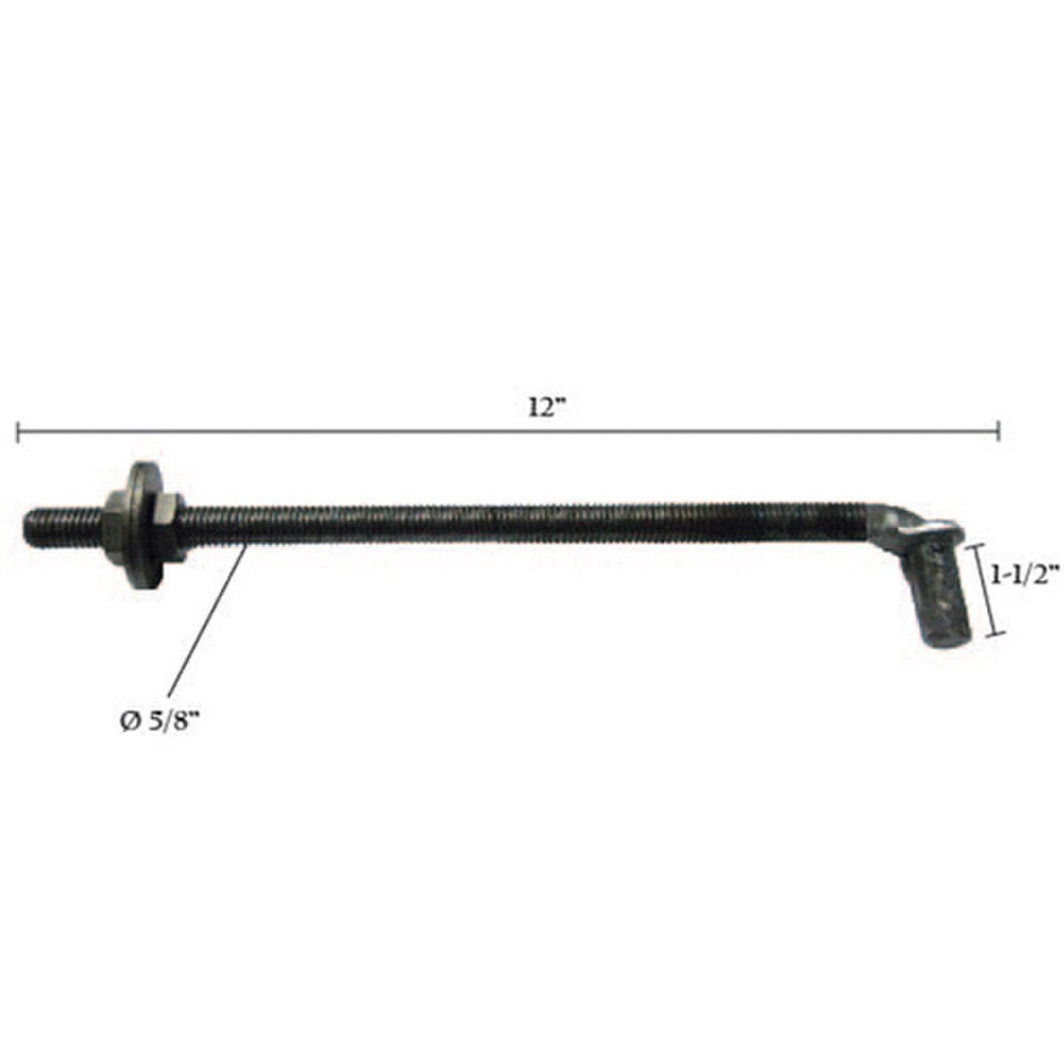 J Bolts – Bare or Zinc Plated | HD Hardware