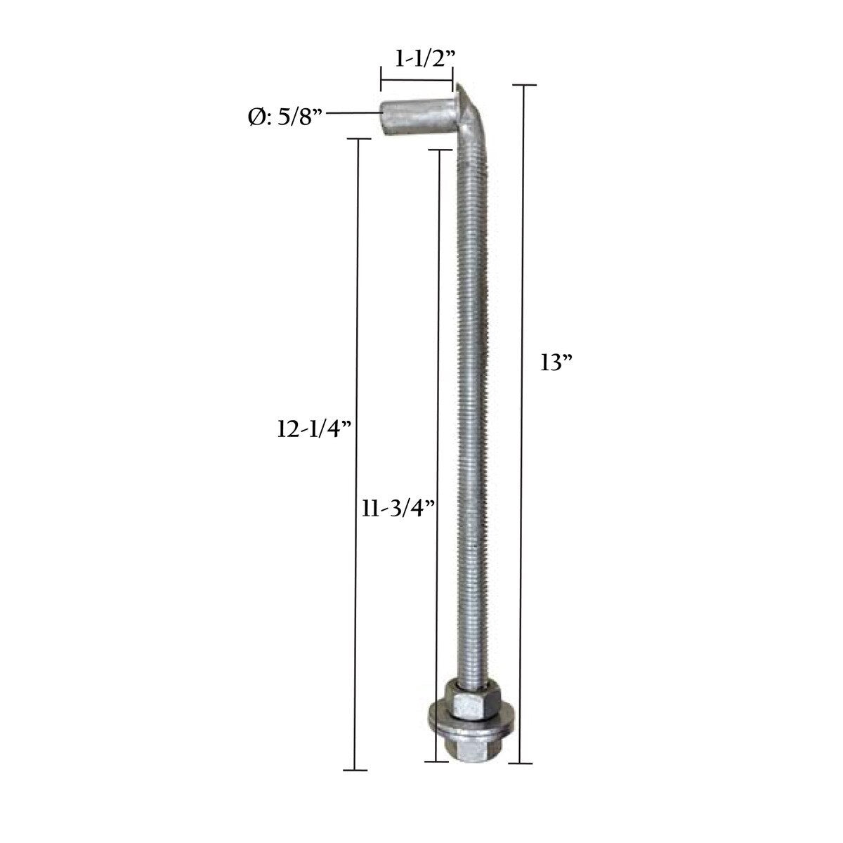 J Bolts – Bare or Zinc Plated | HD Hardware