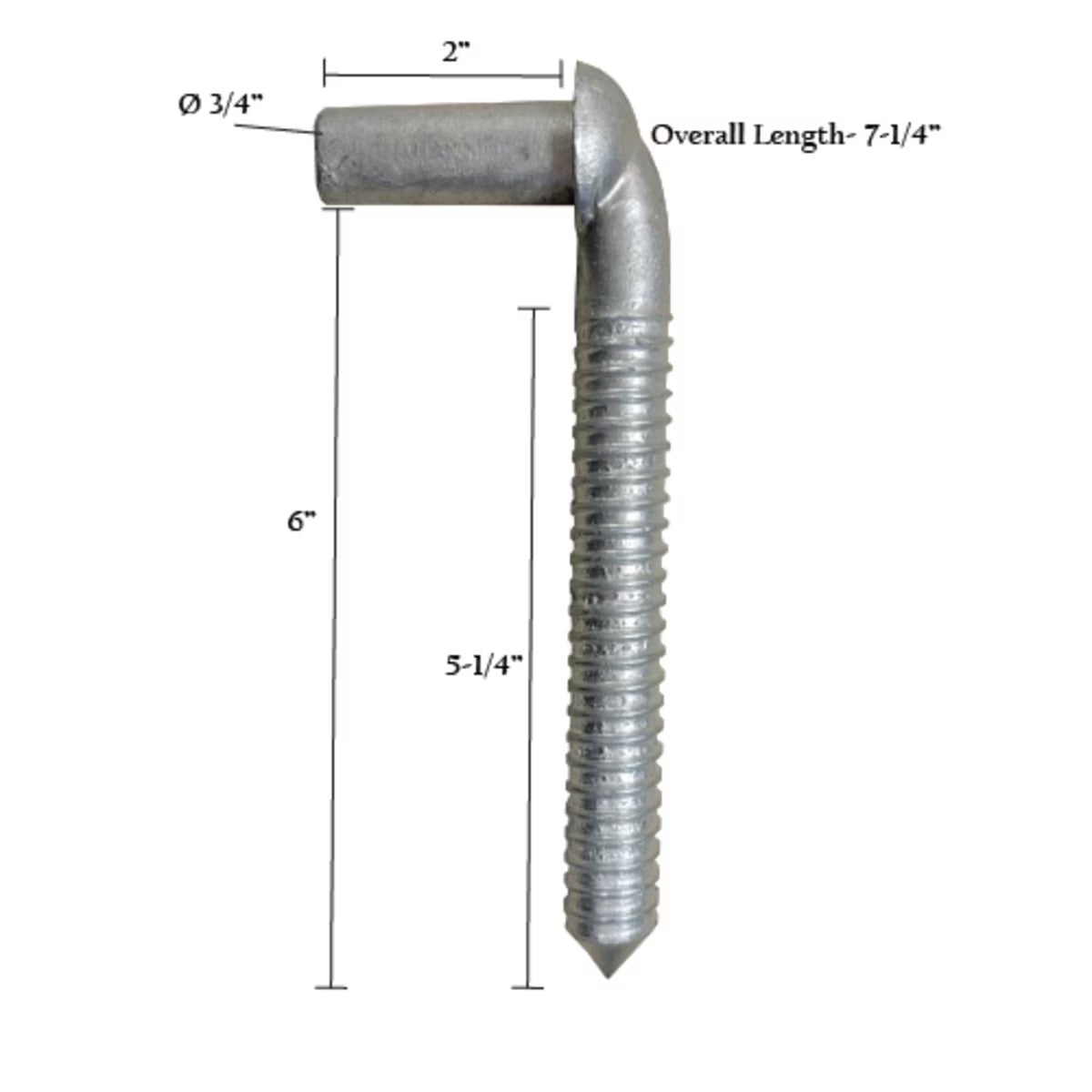 Lag Hinge Pins – Bare or Zinc Plated | HD Gate Hardware