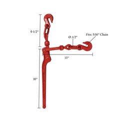 Lever Load Binder – Fits 5/16" to 3/8" Chain | 19,000 lb Breaking Strength