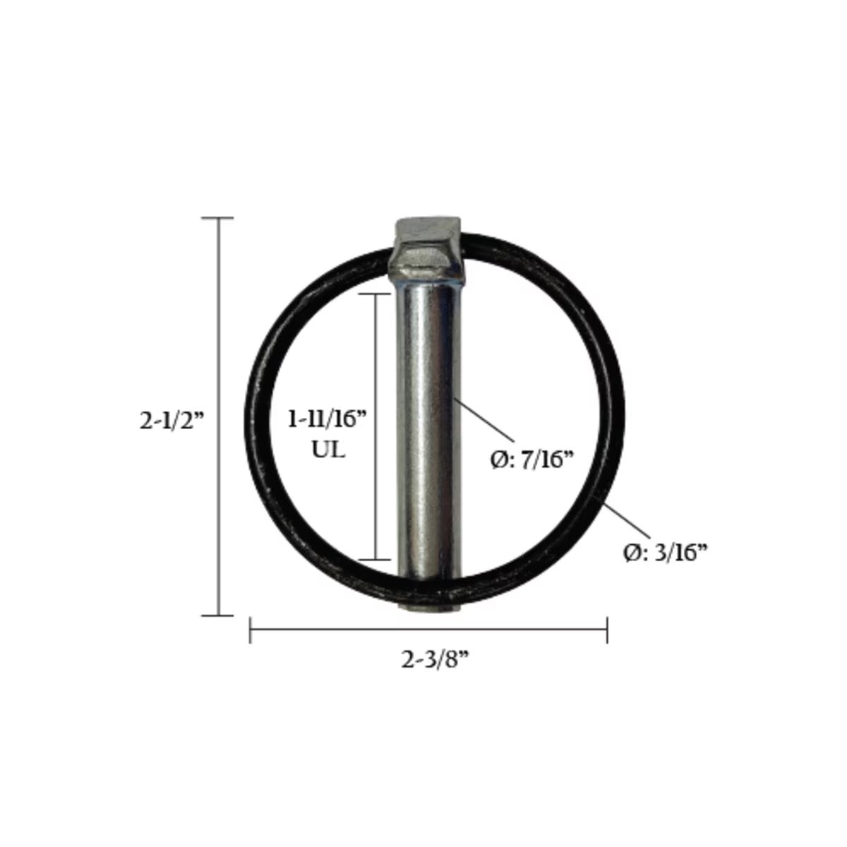 7/16" Zinc-Plated Lynchpin