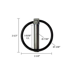 7/16" Zinc-Plated Lynchpin