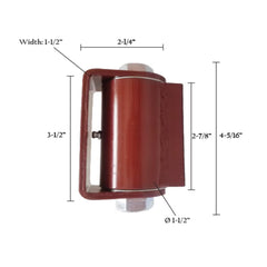 Flat-Mount Gate Hinge with Grease Zerk | HD Weld-On Hinge