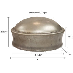 Pressed Post Caps - Decorative Steel Fence Post Caps