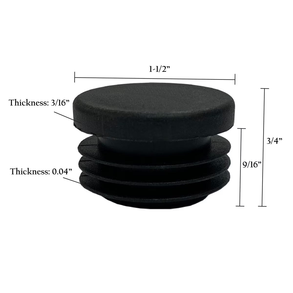 Round Plastic Tubing Plugs