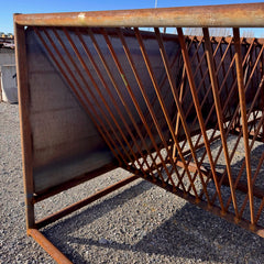 Sheep Hay V-Feeder – 5' x 6' x 10' | Heavy-Duty Drill Pipe & Sucker Rod Construction