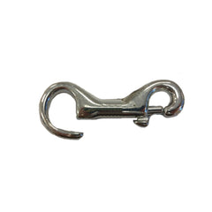 Metallic clasp on a white background
