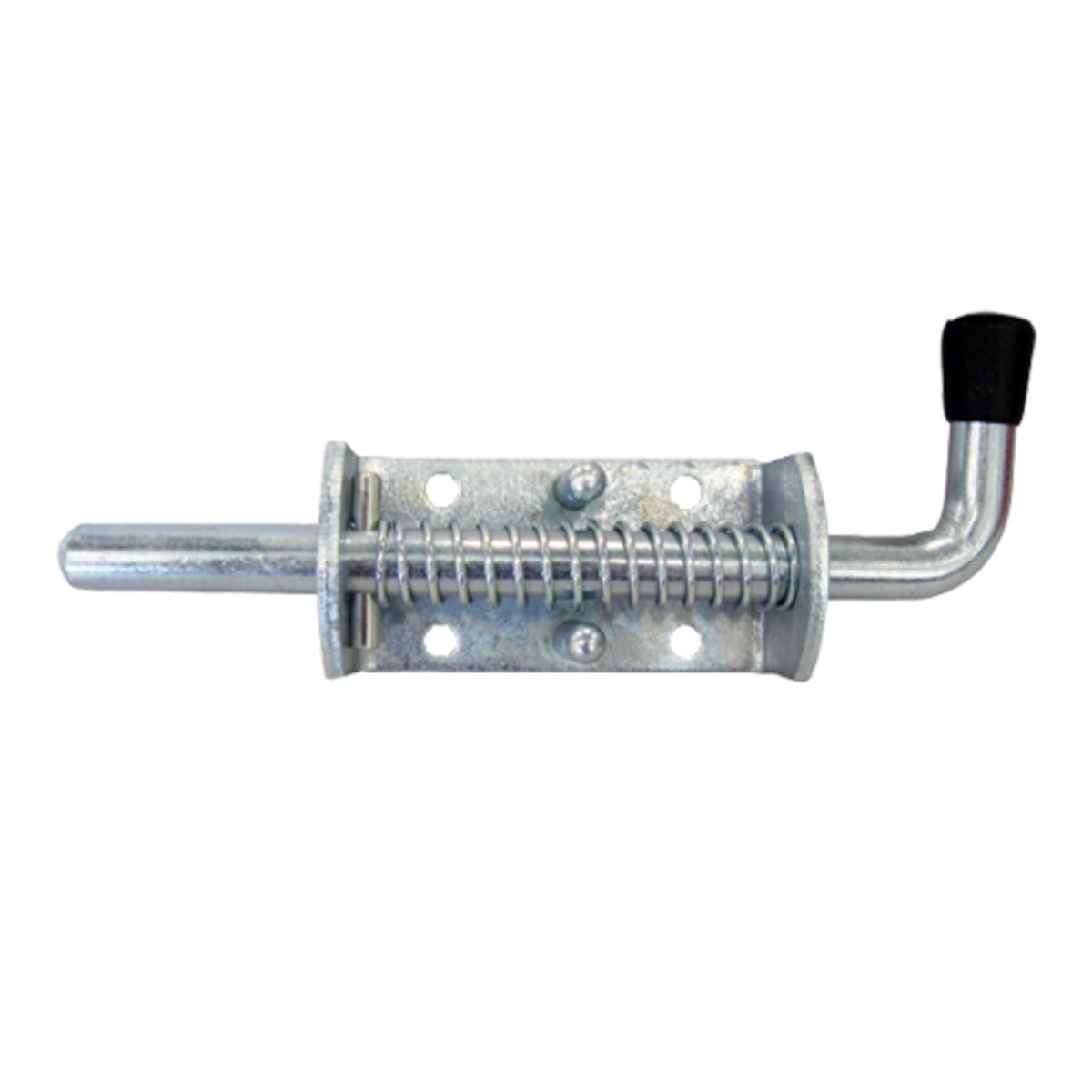 Spring Latch with Rubber Grip - Zinc Plated