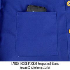Black Stallion Hybrid Blue Welding Jacket