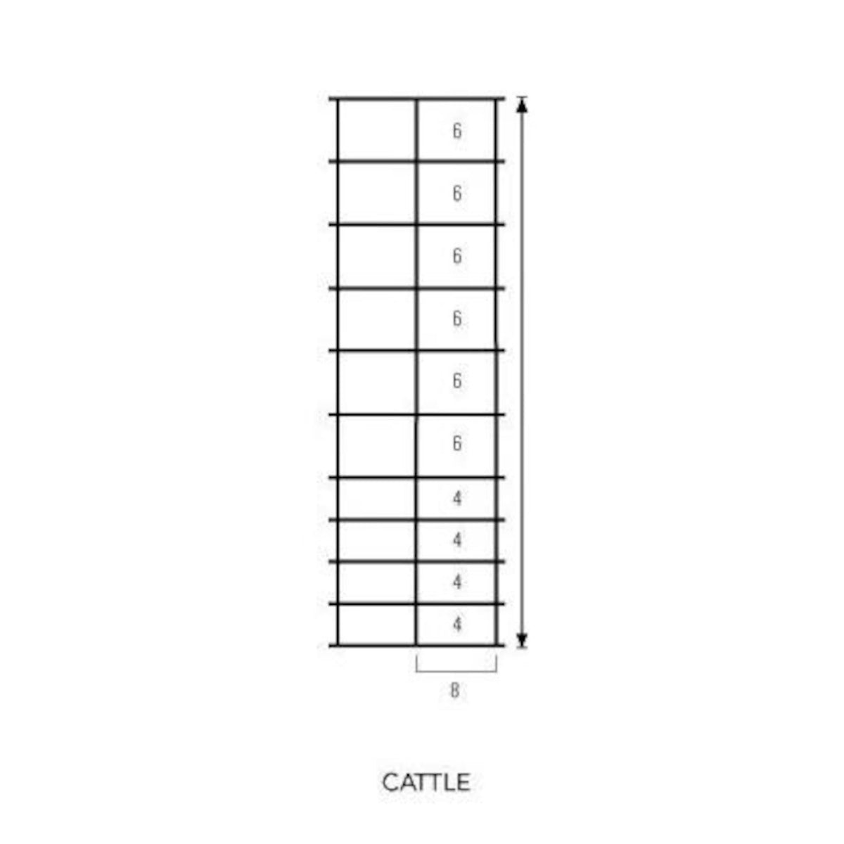 Cattle Wire Panel, 50"x16' 4g 10-Line