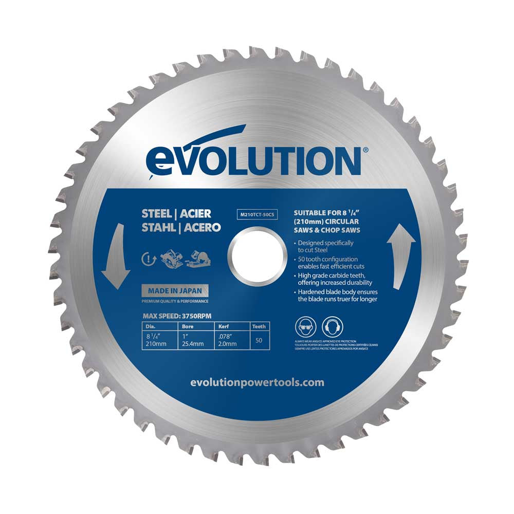 Mild Steel Blade 210mm 50 tooth anti-clockwise